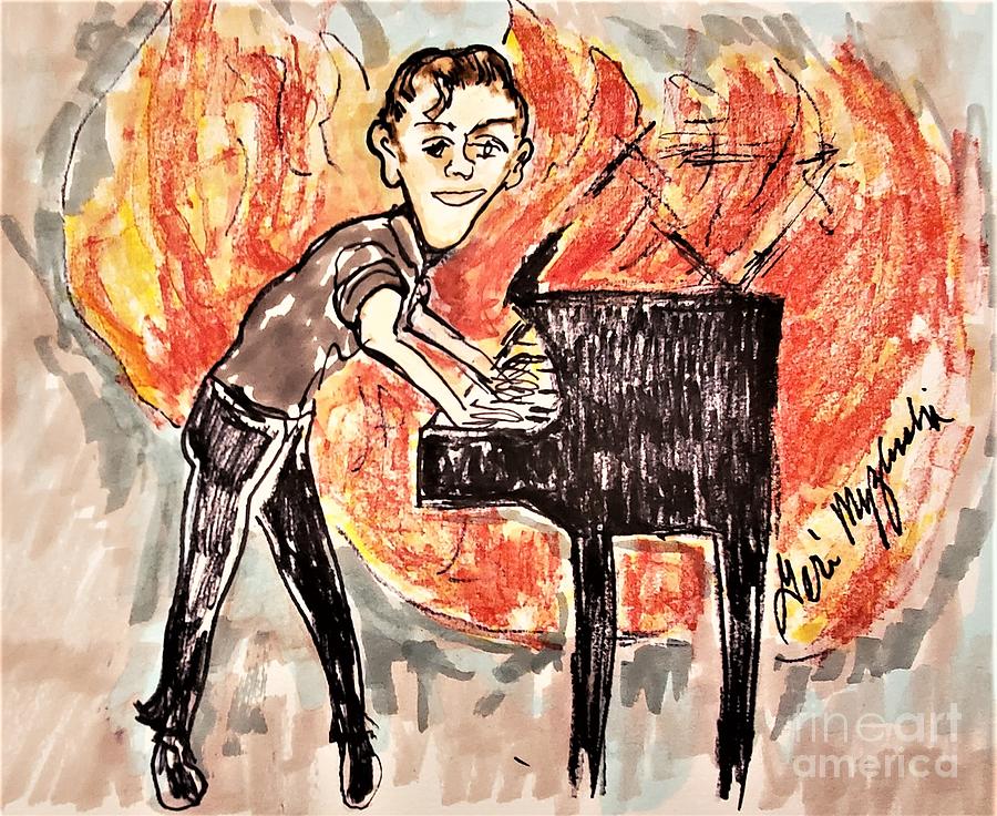 Great Balls Of Fire Jerry Lee Lewis Mixed Media