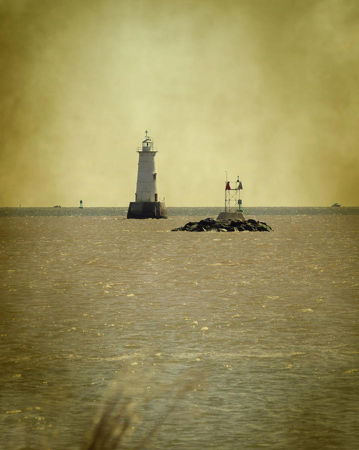 Great Beds Lighthouse Photograph by Erin Cadigan