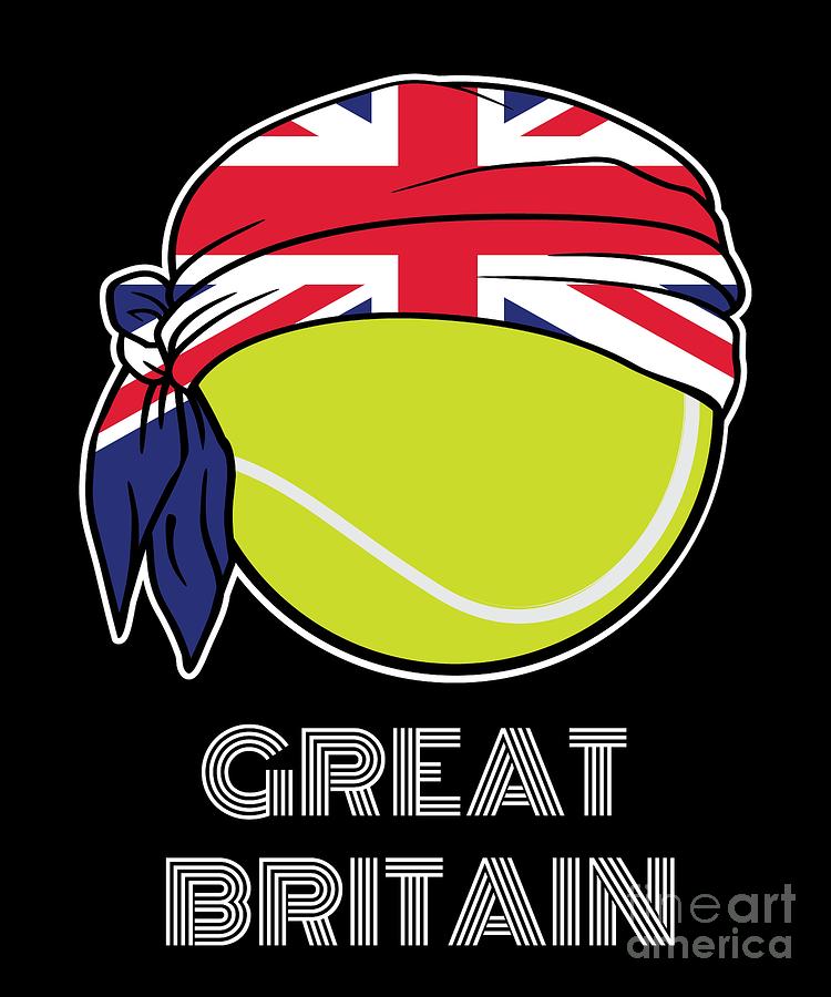 Great Britain Mens Tennis Top for British Players Fans or Coach Digital Art by Martin Hicks