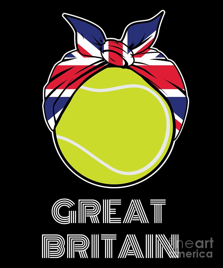 Great Britain Womens Tennis Top for British Players Fans or Coach Digital Art by Martin Hicks