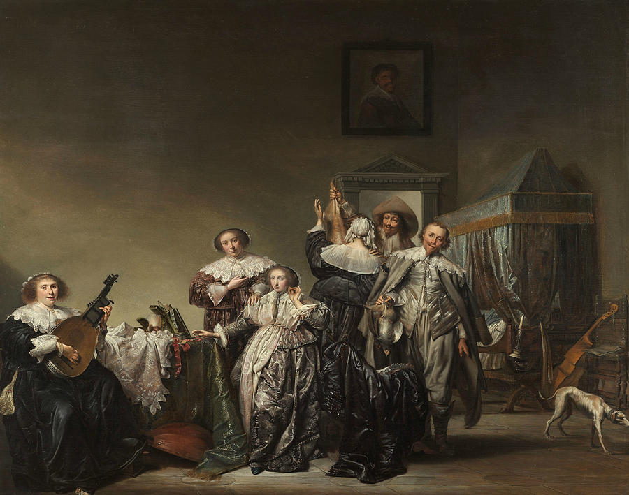 Great Company Painting by Pieter Codde