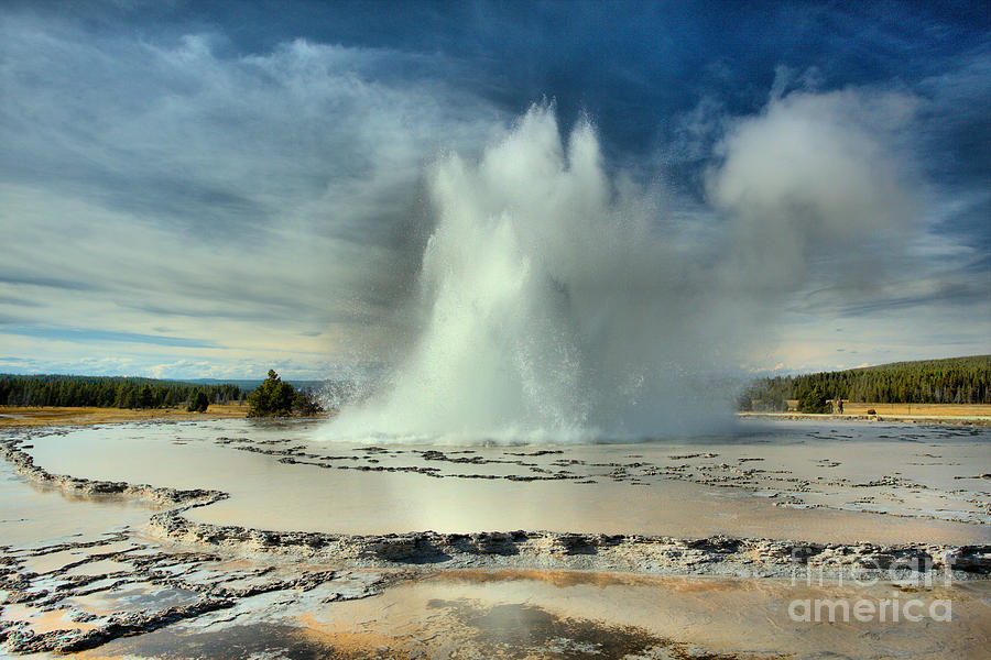 Great Fountain Geyser Water Eruption Photograph by Adam Jewell