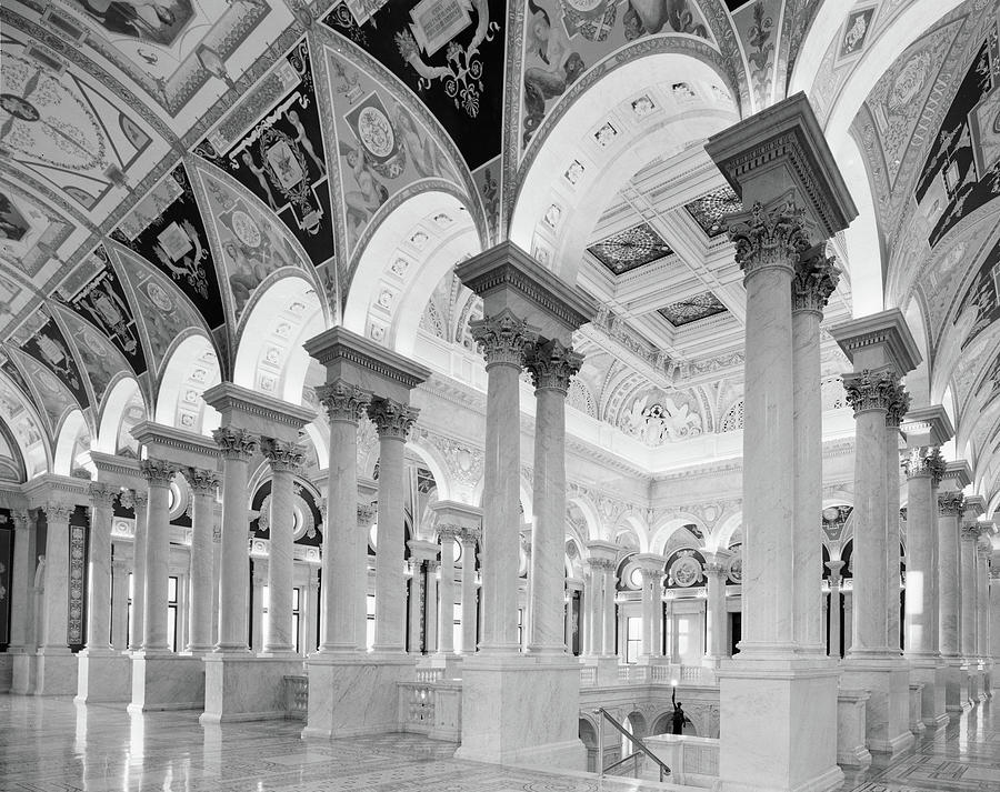 Washington Painting - Great Hall, Thomas Jefferson Building by Carol Highsmith