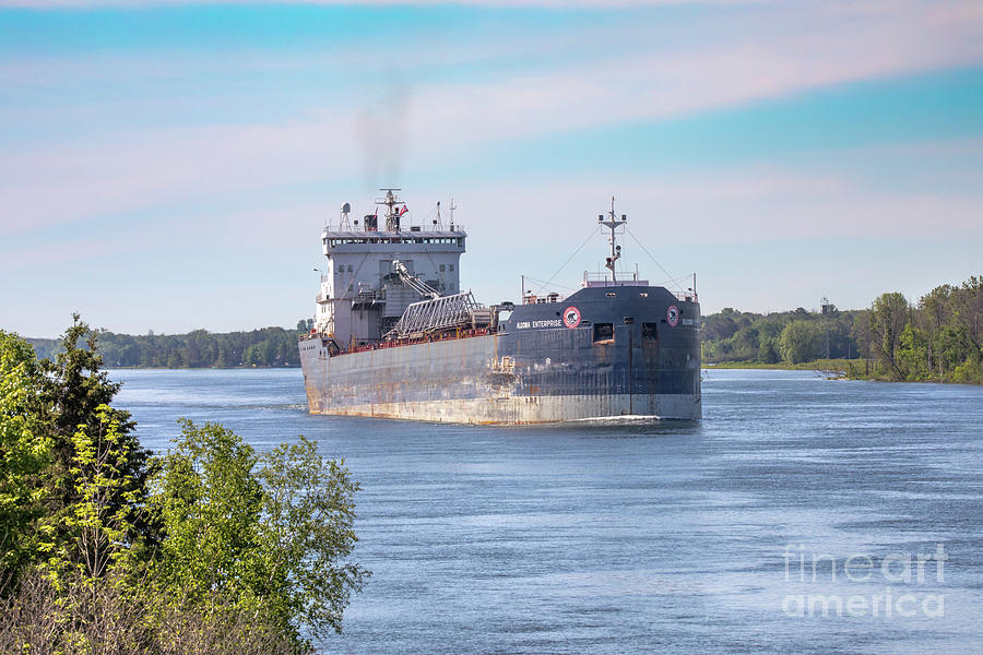 Great Lakes Freighters Algoma Enterprise -4198 Photograph by Norris Seward
