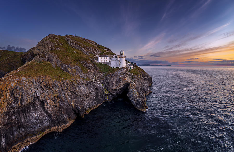 Great Lighthouses Of Ireland - Wicklow Head Lighthouse Photograph by Peter Krocka