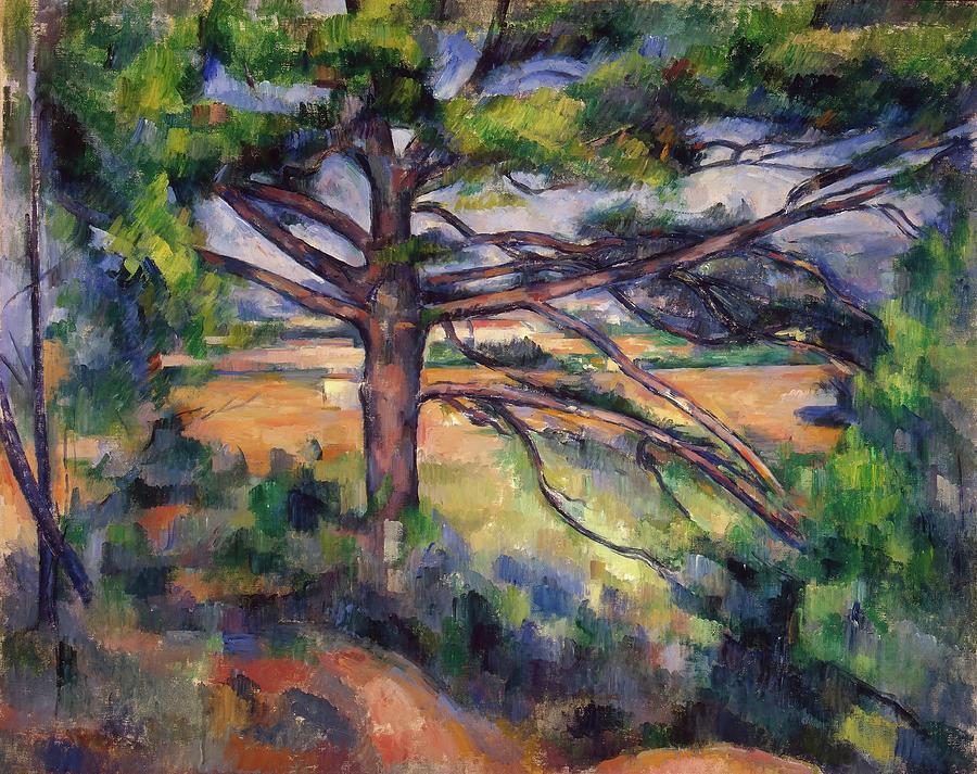 Great Pine near Aix. Painting by Paul Cezanne -1839-1906-