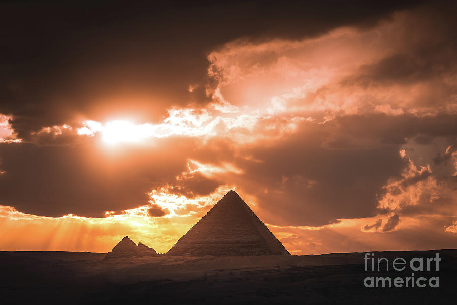 Great Pyramid Complex In Giza Photograph by Theerawat Kaiphanlert