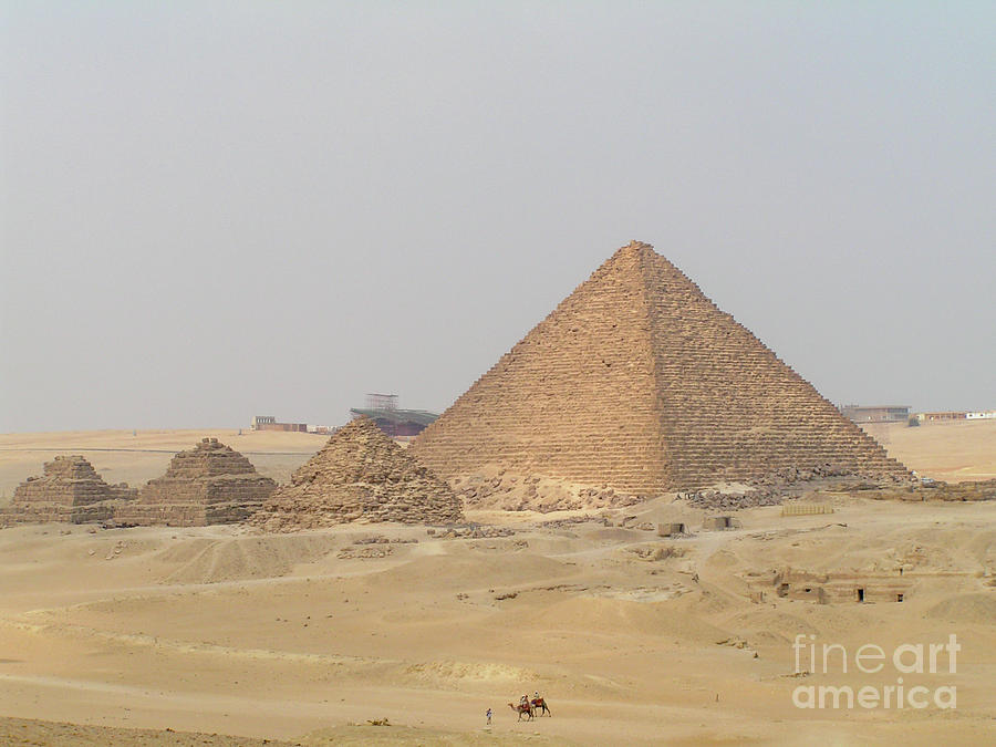 Landscape Photograph - Great Pyramids of Egypt, Giza j3 by Dr Guy Sion