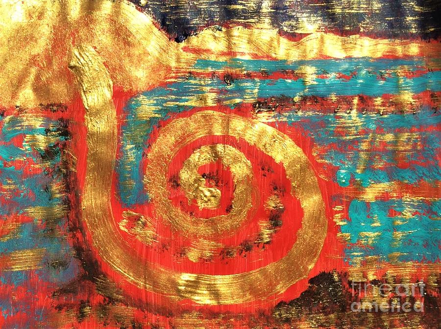 Spiral Jetty  Painting by Richard W Linford