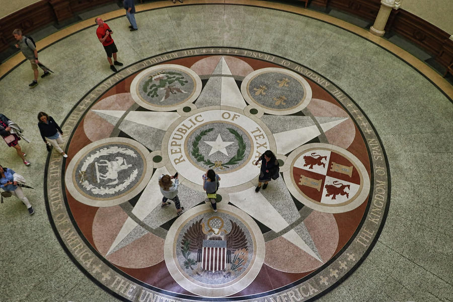 Great Seal of the Republic of Texas Photograph by Allen Beatty