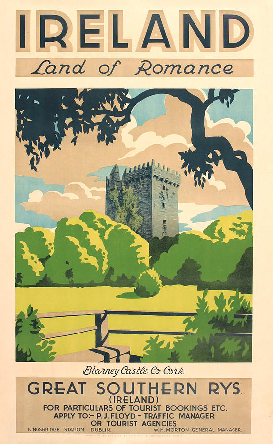 Ireland Vintage Travel Ad Giclée Print 