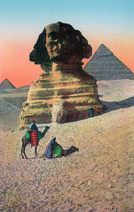 Great Sphinx And Giza Pyramids Photograph by Graphicaartis