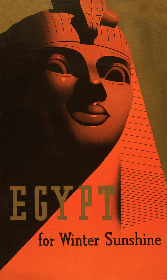 Great Sphinx Travel Poster Photograph by Graphicaartis