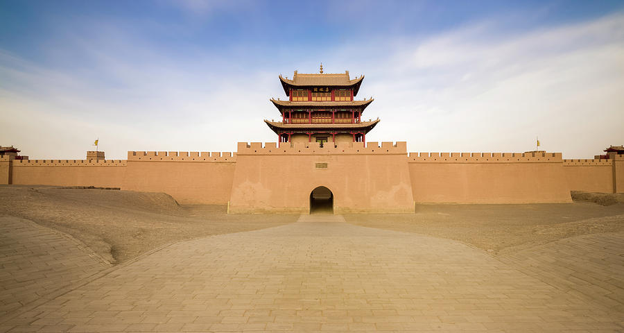 Great Wall of China Western Gate Jiayuguan Gansu China Photograph by Adam Rainoff