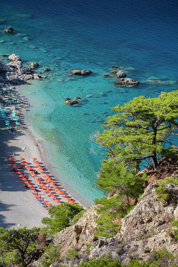 Greece, Aegean Islands, Apella Beach Photograph by Massimo Ripani