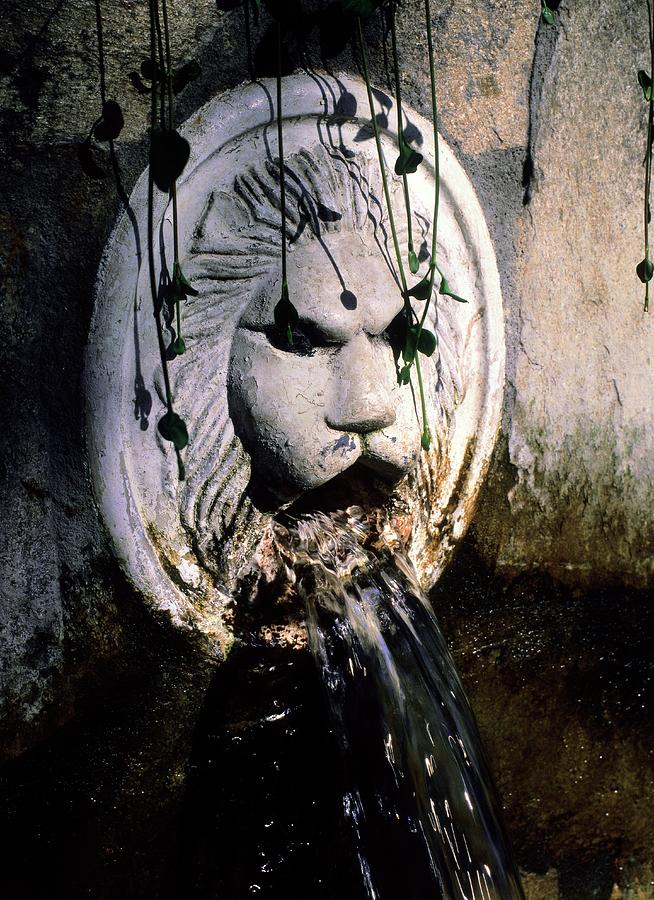 Greek Digital Art - Greece, Crete Island, Crete, Rethymnon, Spili, Greek Islands, Venetian Fountain by Giovanni Simeone