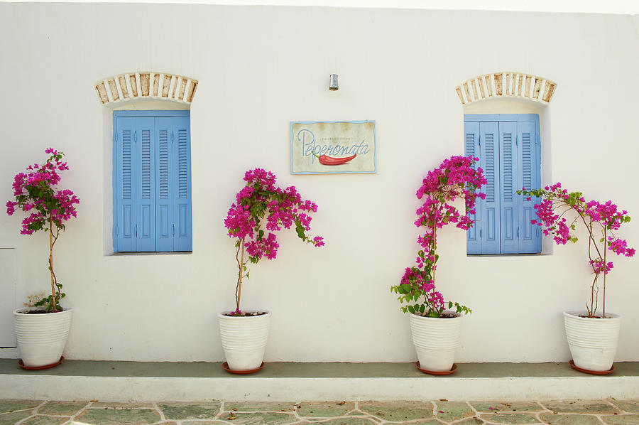 Greece, Cyclades, Folegandros, Hora Photograph by Tuul & Bruno Morandi