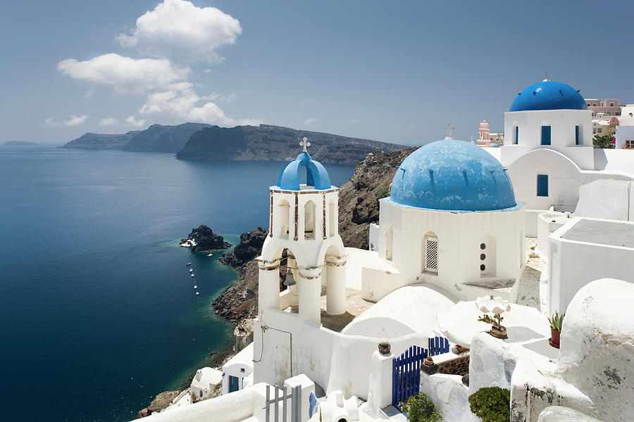 Greece, Cyclades, Santorini Island Photograph by Jorg Greuel Greece, Cyclades, Santorini Island Photograph by Jorg Greuel