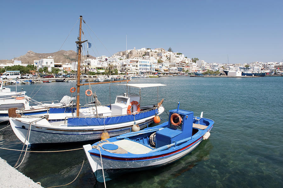 Greece, Naxos Harbour Photograph by Richmatts