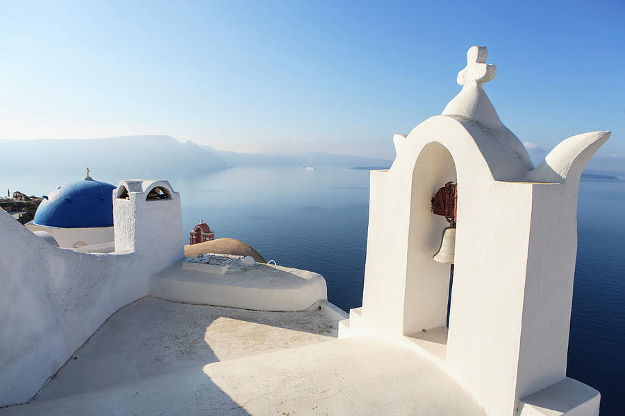 Greece, Picturesque Terraces Digital Art by Stefano Brozzi