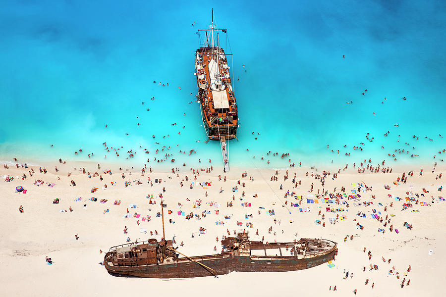 Greek Digital Art - Greece, Smugglers Cove by Massimo Ripani