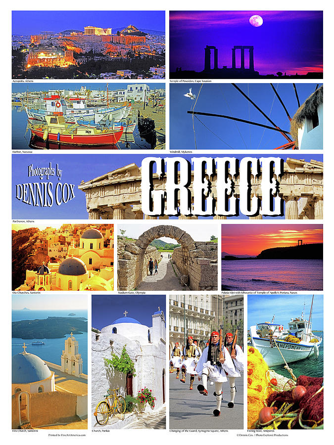 Greece Travel Poster Photograph