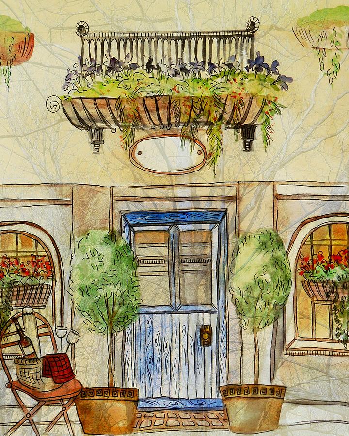 Greek Painting - Greek Cafe Iv by Danielle Harrington