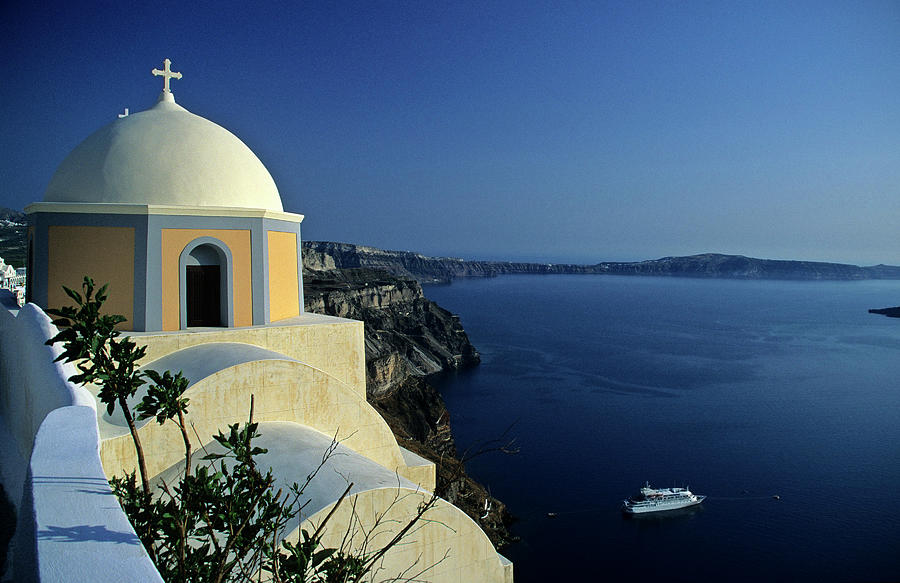 Greek Church, Santorini Photograph by Jacobh