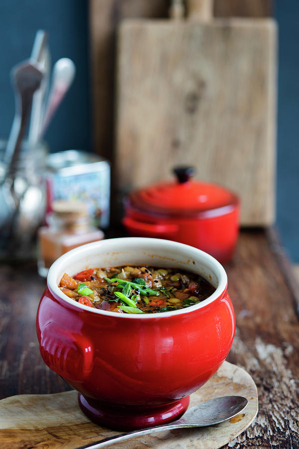 Greek Lentil Soup Photograph by Lilia Jankowska