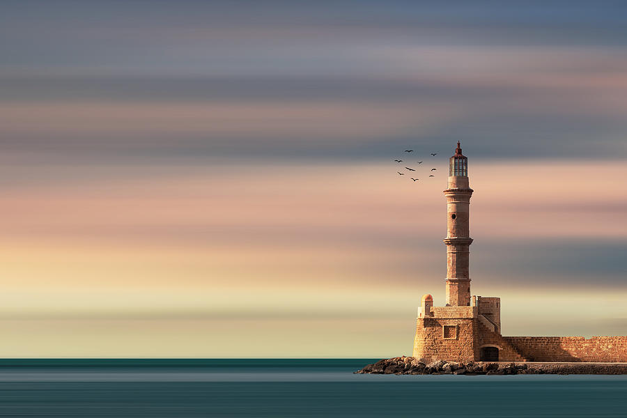 Greek Lighthouse Digital Art by Tim Palmer - Pixels