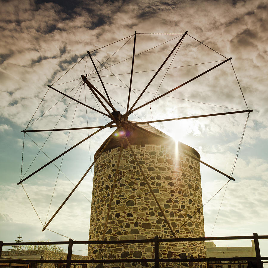 Greek Traditional Windmill Photograph by Deimagine