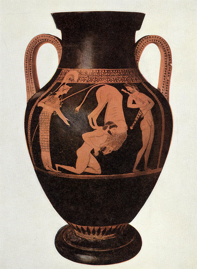 Greek Vase Photograph by Hulton Archive