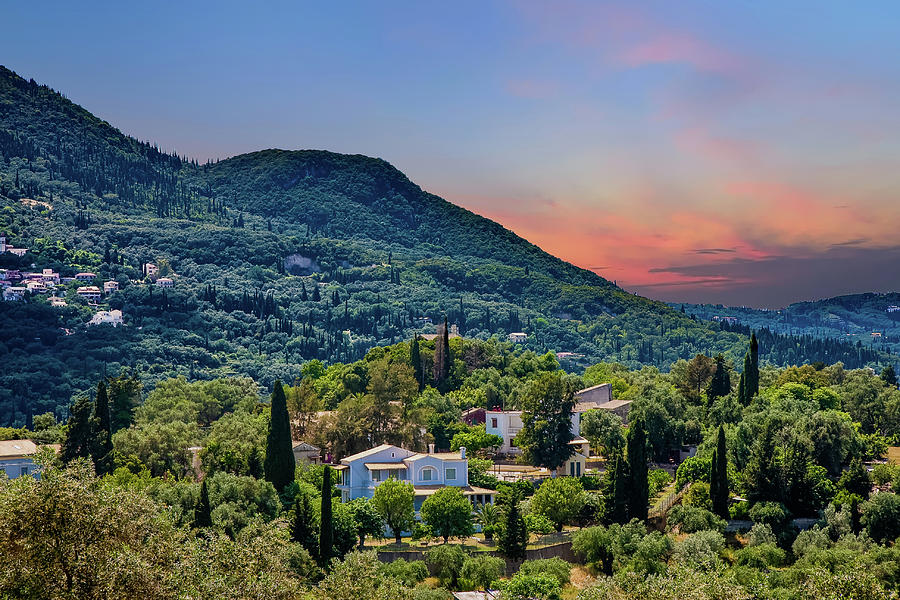 Greek Villas in Mountains Photograph by Darryl Brooks