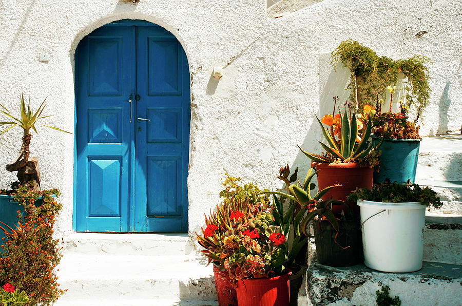 Greek Photograph - Greek welcome by Paul Cowan