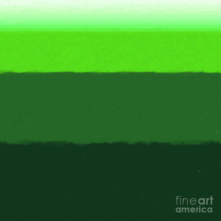 Green Abstract Art Mixed Media by David Millenheft