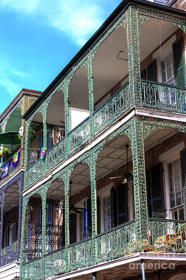 Green Balcony New Orleans Photograph by John Rizzuto