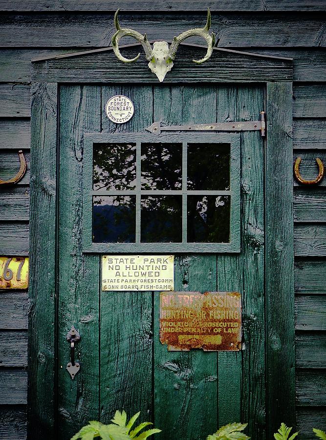 Green Barn Door Photograph by Alida M Haslett