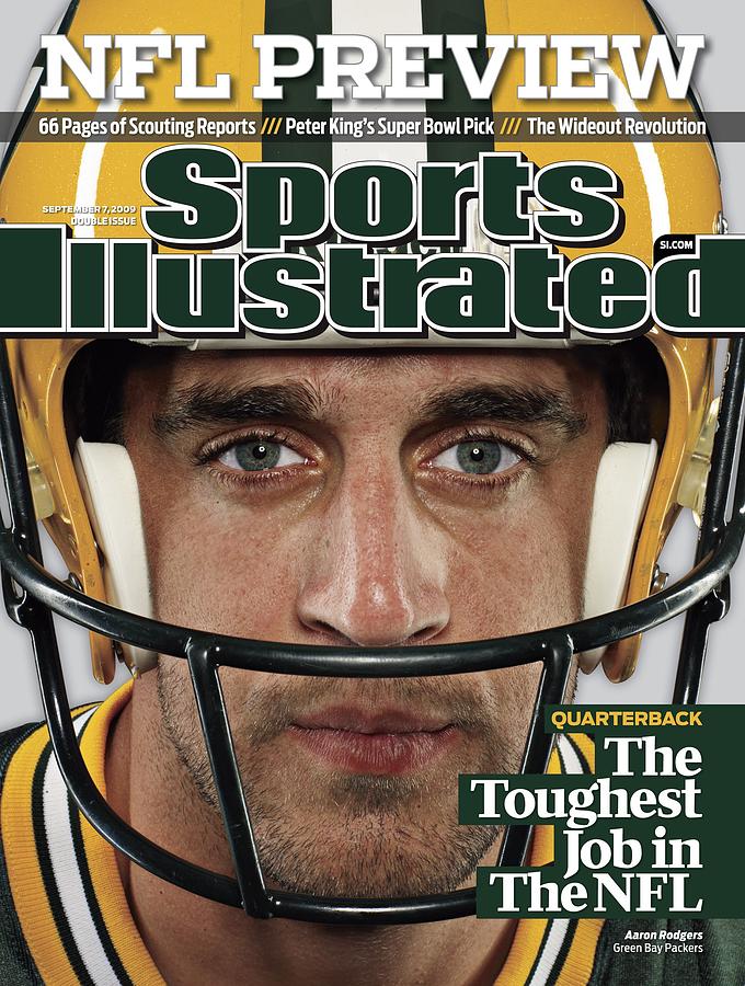 Green Bay Packers Qb Aaron Rodgers, 2009 Nfl Football Sports Illustrated Cover Photograph by Sports Illustrated