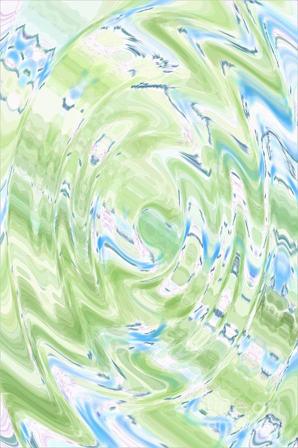 Green Blue Abstract by Dee Leah G Green Blue Abstract by Dee Leah G
