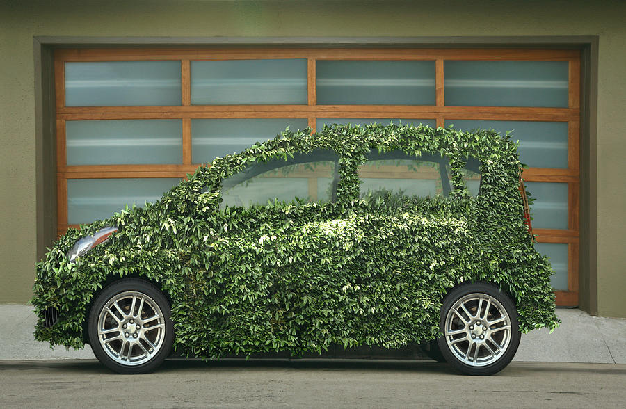 Green Car Photograph by John Eder