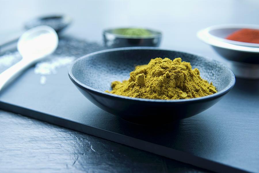 Green Curry Powder In An Elegant Oriental Bowl Photograph by Matteo ...