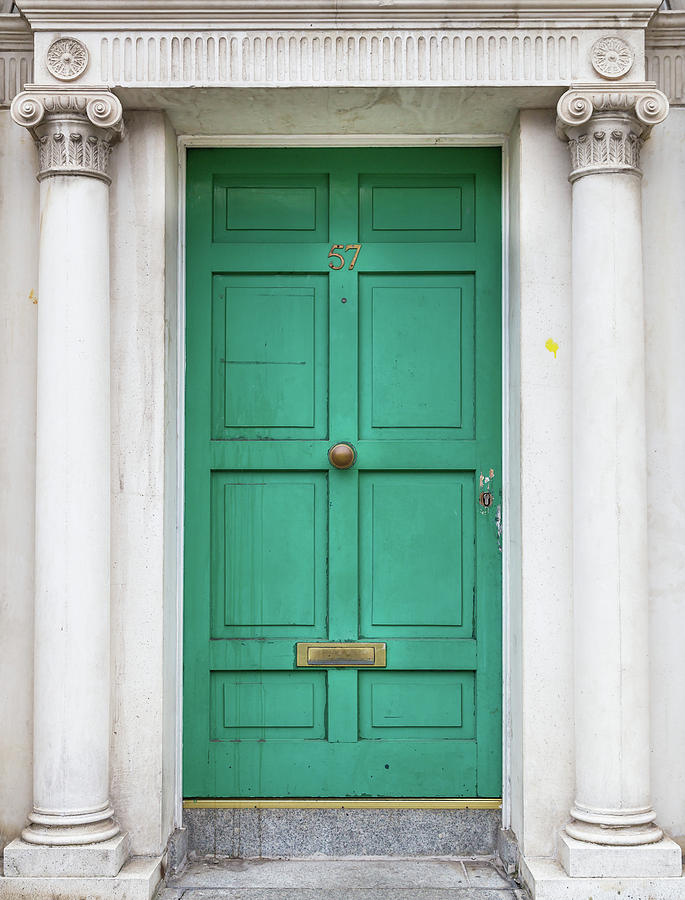 Green Door Architecture - Dublin Photograph by Georgia Fowler