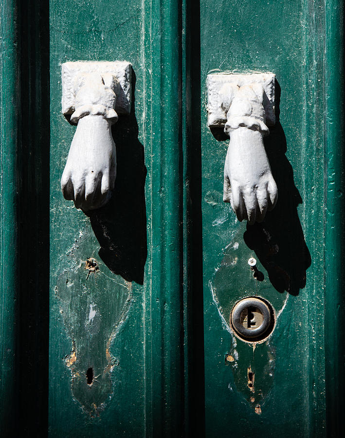 Urban Photograph - Green Door by David Rosie