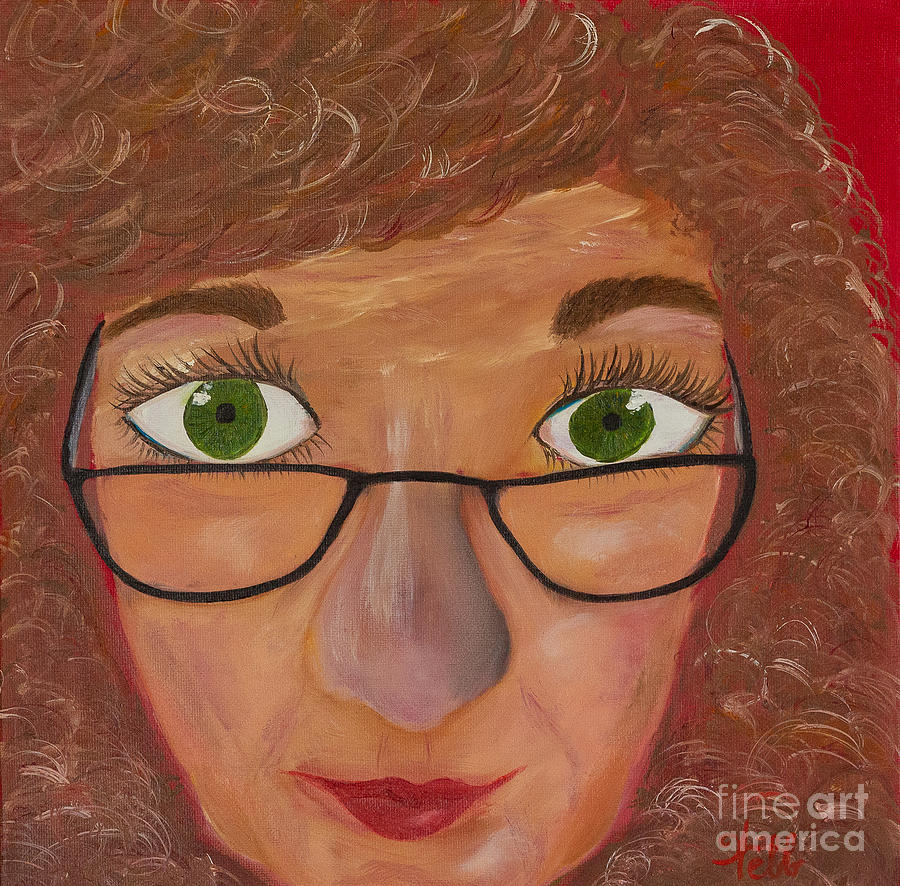 Green Eyes Painting by Julie Webb - Pixels