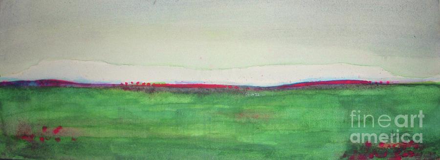 Green Field Painting by Vesna Antic