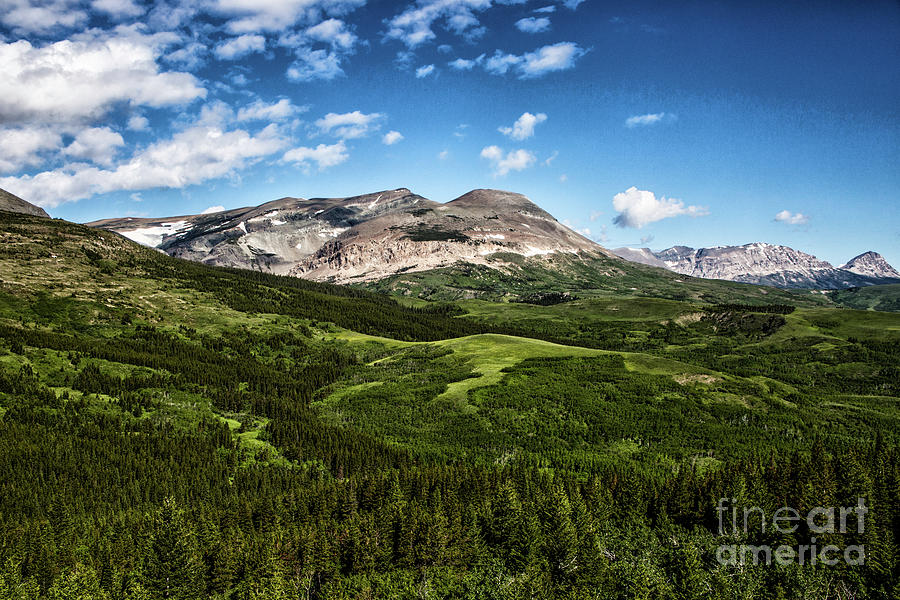 Mountain Photograph - Green Hills and Mountains by Kathy McClure