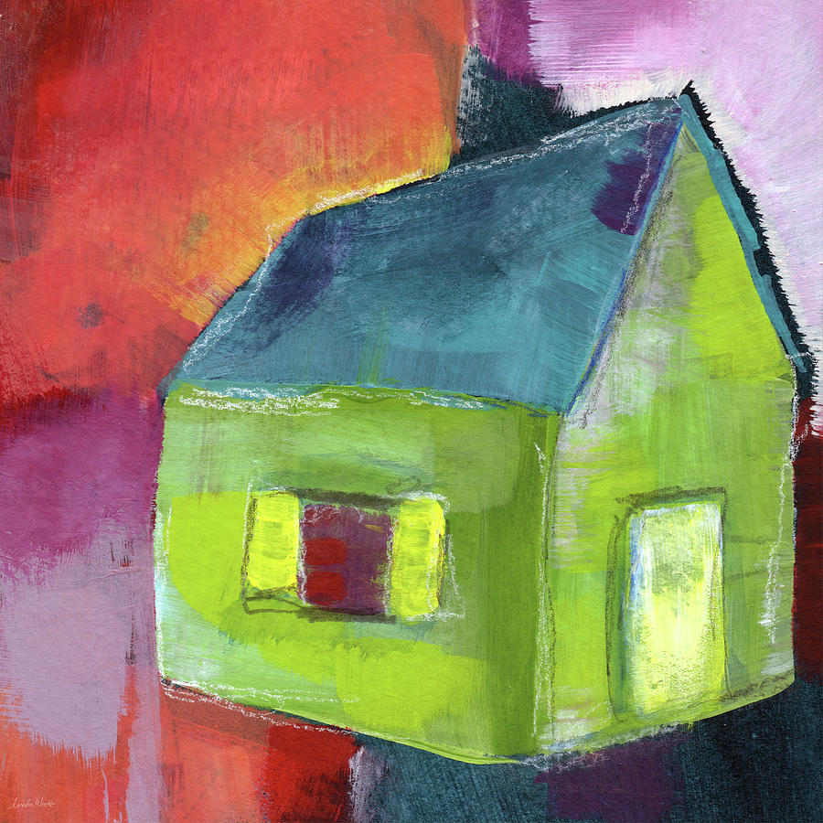 Green House- Art by Linda Woods Painting by Linda Woods