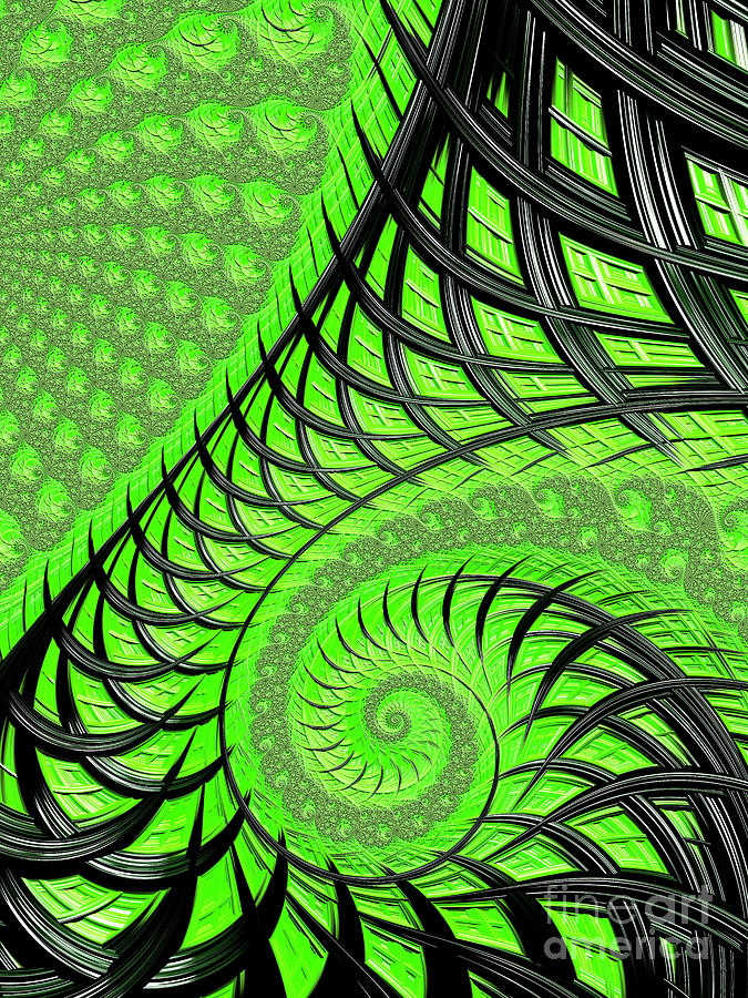 Green Infinity Digital Art by Elisabeth Lucas - Fine Art America