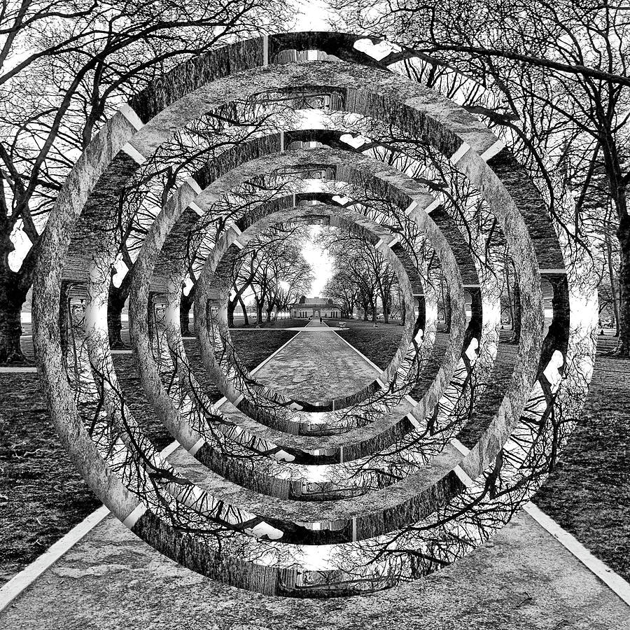 Green Lake Bathhouse Black and White Circles by Pelo Blanco Photo Green Lake Bathhouse Black and White Circles by Pelo Blanco Photo