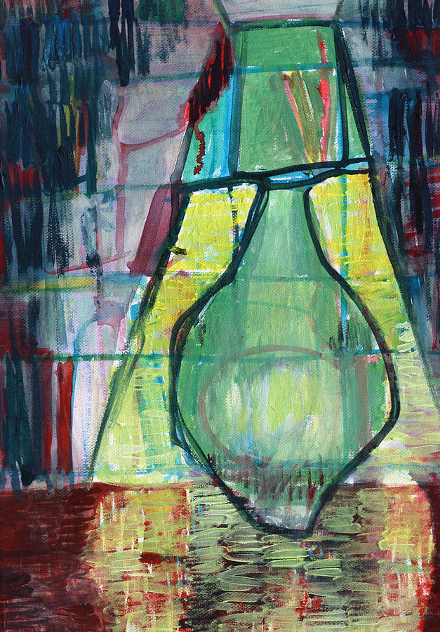 Green Lamp Painting by Edgeworth Johnstone